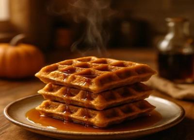 طرز تهیه وافل کدو حلوایی ، روش های درست کردن وافل بدون دستگاه