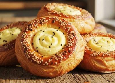 طرز تهیه شیرینی دانمارکی با آرد گندم طرز تهیه شیرینی دانمارکی با آرد گندم